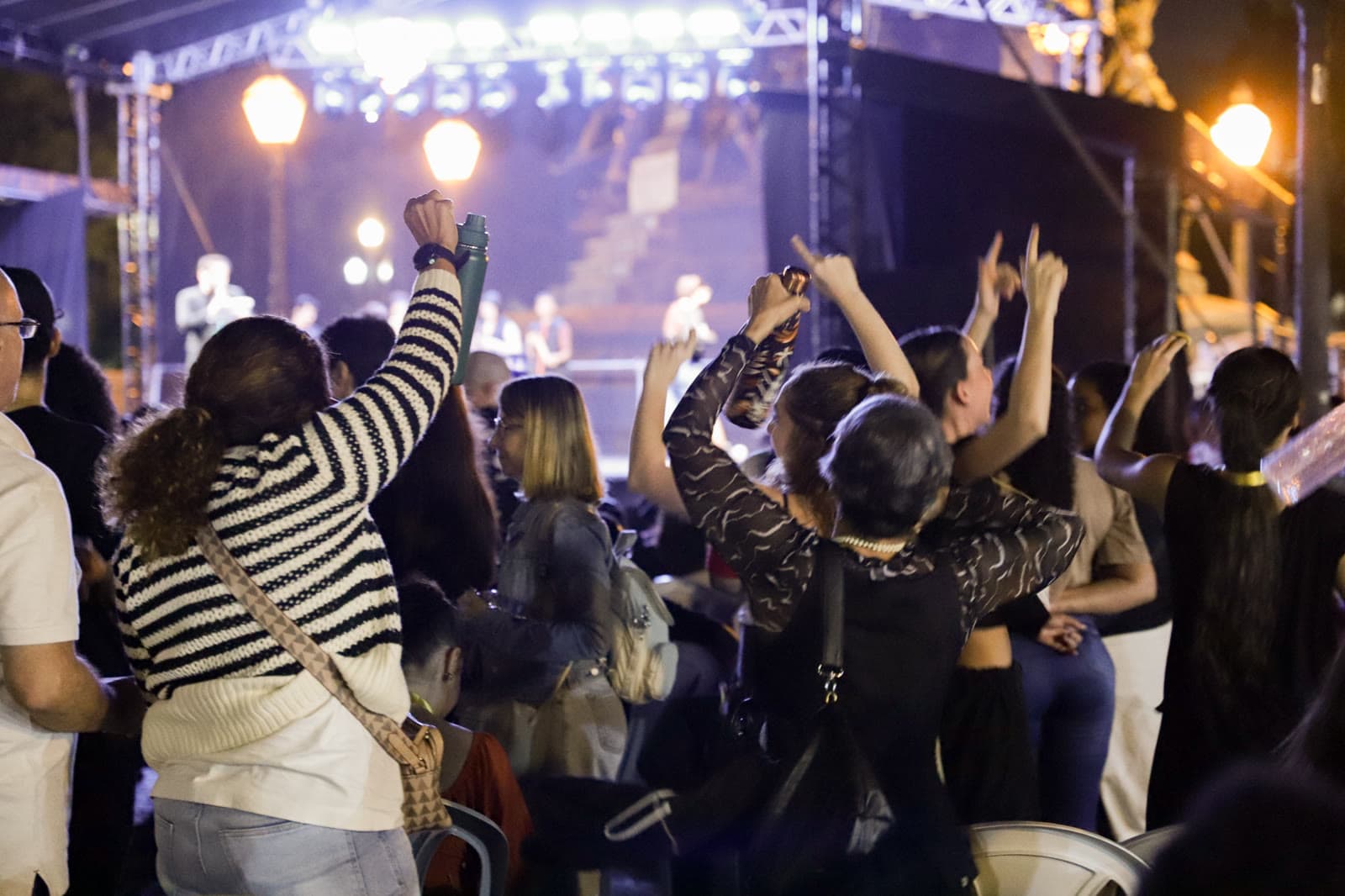 Público engajado, do começo ao fim da noite