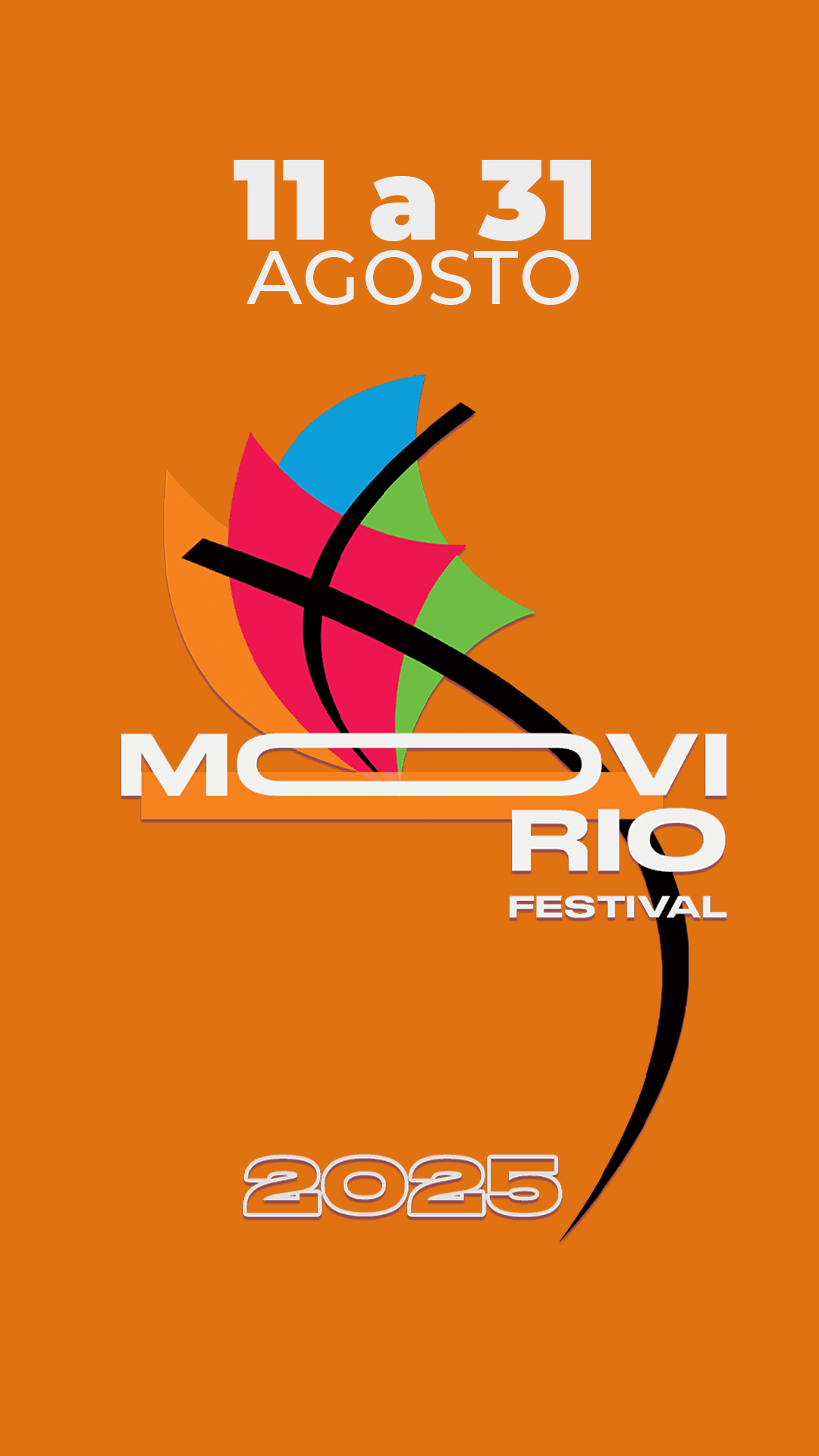 MOVIRIO Festival 2025 — 11 a 31 de agosto, cartaz oficial da programação de workshops