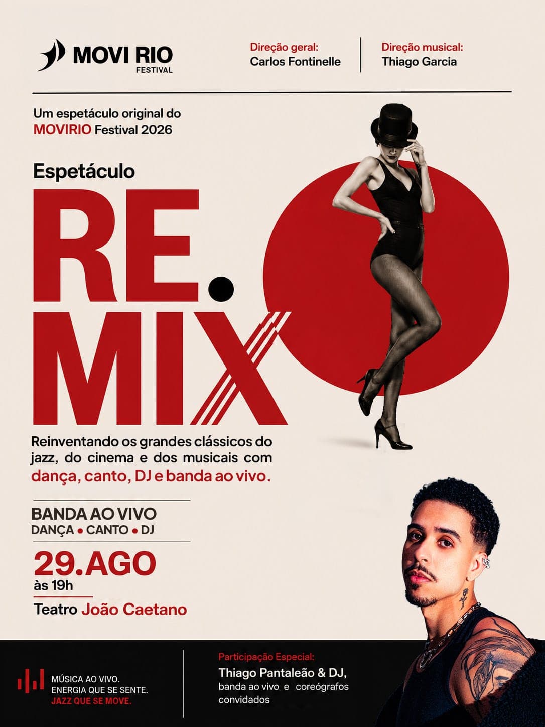 Arte de divulgação — REMIX — Reinventando os Grandes Clássicos ao Vivo