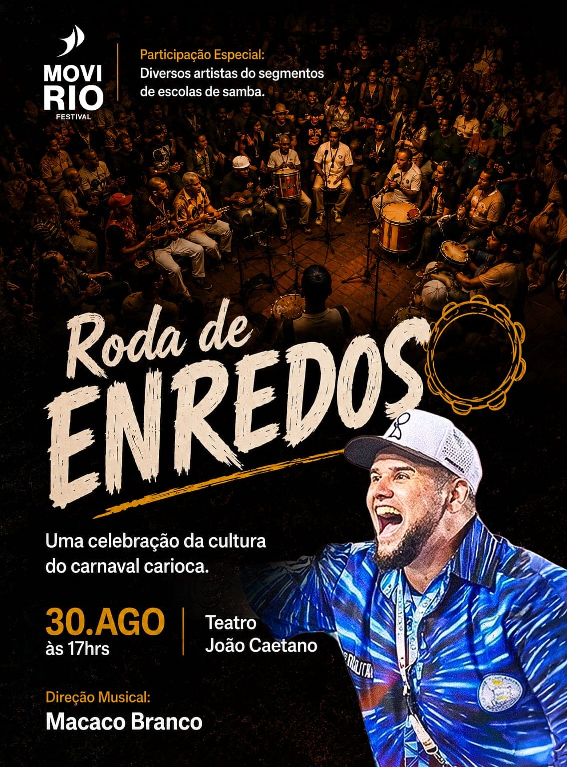 Arte de divulgação — Roda de Enredos